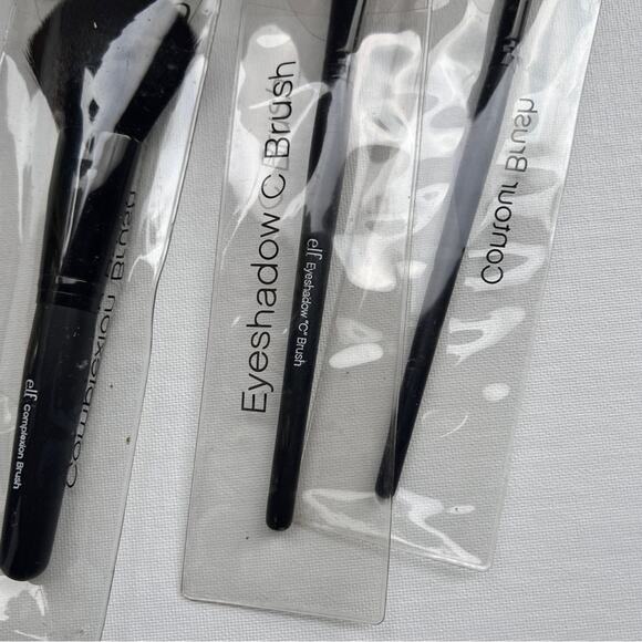 ELF Professional Makeup Beauty Eyeshadow Contour and Complexion Trio Brushes - Picture 4 of 14
